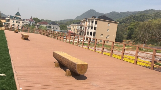 Hava Durumuna Karşı Dayanıklı Ahşap Plastik Kompozit Decking Patio Antikoroziv