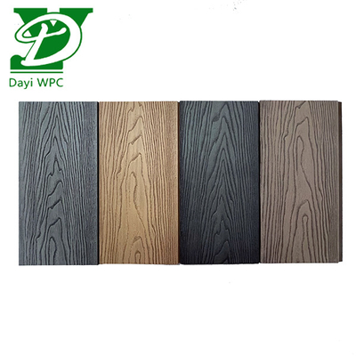 Modern Bahçe Derin Kabartmalı WPC Çit Dayanıklı Hava Koşullarına Dayanıklı