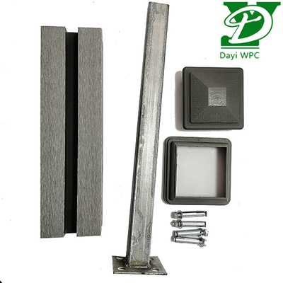 Özel Yapılandırılabilir Bahçe WPC Çit Gizlilik için Ahşap Plastik Erozyon Direnci