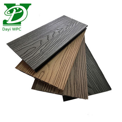 Modern Bahçe Zengin Renkler Ve Desenler WPC Çit Dayanıklı Hava Duruma Dayanıklı