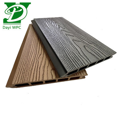 Modern Bahçe Derin Kabartmalı WPC Çit Dayanıklı Hava Koşullarına Dayanıklı